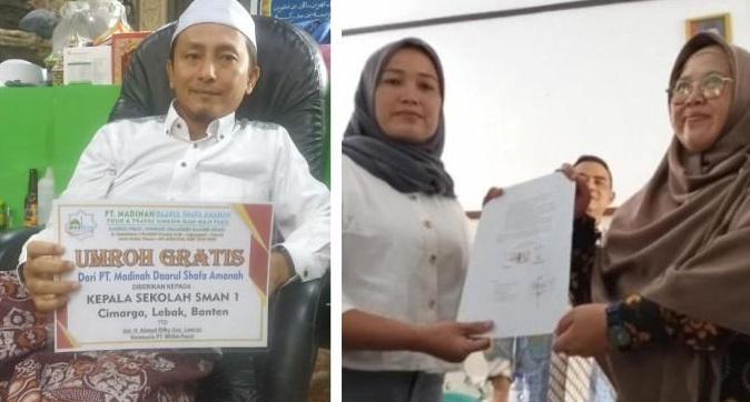 Kisah Menarik Kepsek SMAN 1 Cimarga, Dipolisikan dan Dinonaktifkan Kini Dapat Umrah Gratis