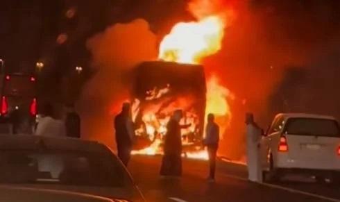 Bus Jemaah Umrah Asal Indonesia Terbakar Dekat Madinah, 24 Penumpang Selamat