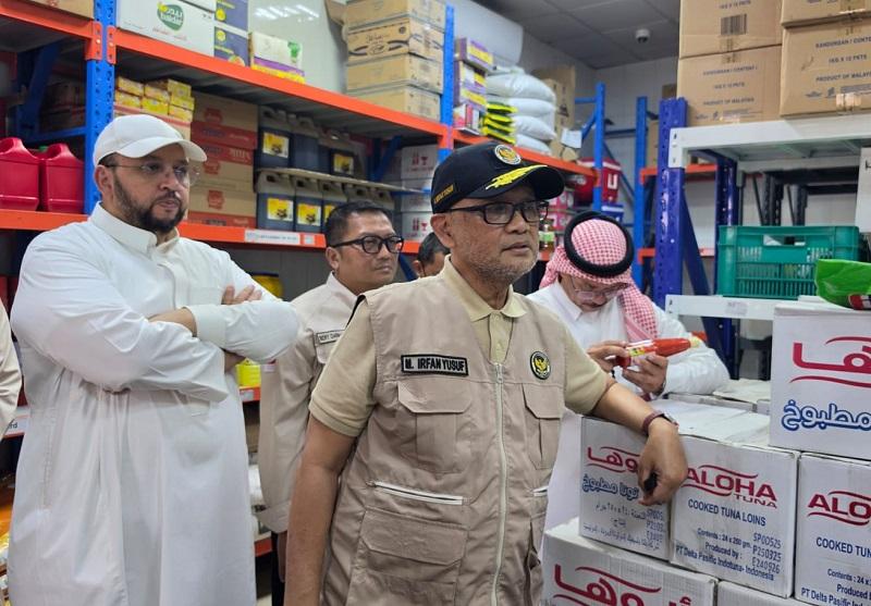 Cek Penyedia Makanan di Madinah, Menhaj Bidik Produk Indonesia Kuasai Dapur Haji di Arab Saudi
